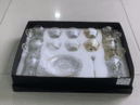 [BZRCS-266] Glass Cup & Plates 18 PCS Set (SA36-17)
