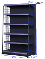 [BZRCS-331] 90*48*190cm*6Layers (Start shelf)(2 uprights)